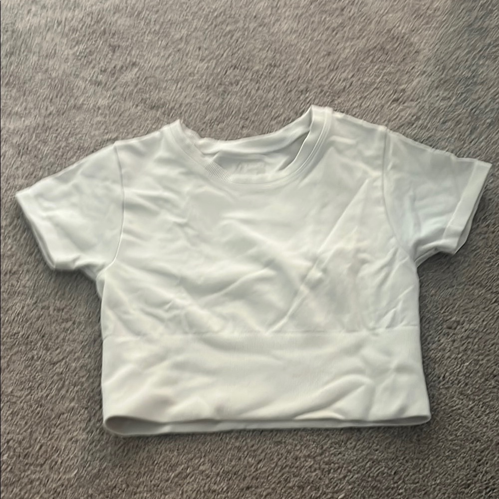 Aerie White Crop Top Essential
